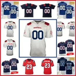 Montreal Alouettes Football jersey 7 Cody Fajardo 81 Austin Mack 11 Kaion Julien-Grant 5 Caleb Evans Mens Custom Stitched Montreal jerseys