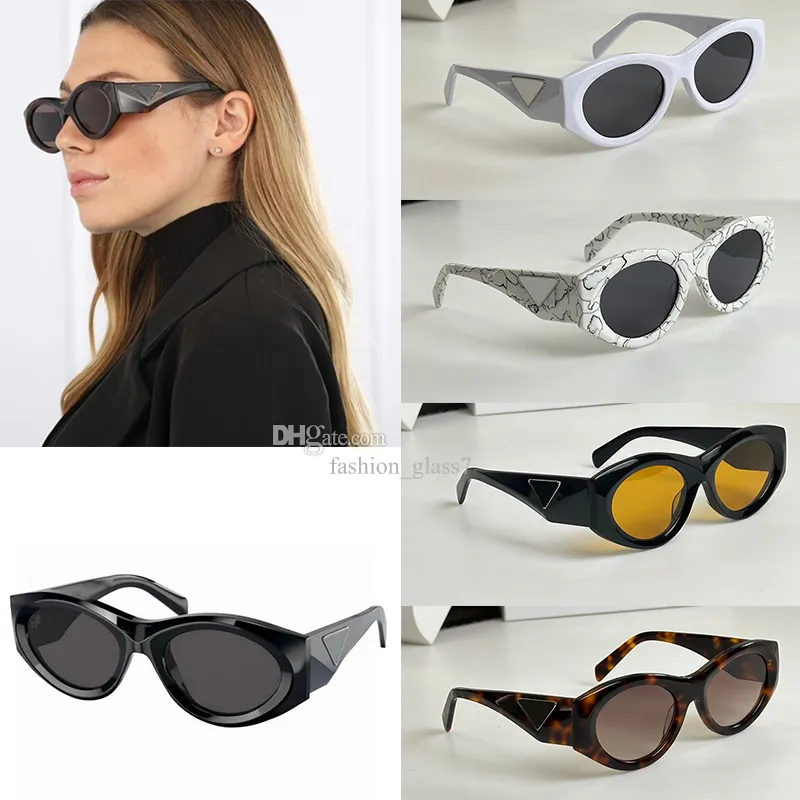 Lunettes de soleil à monture ronde pour femmes, verres à changement de couleur de haute qualité, grandes jambes en lettres, résistantes aux UV400, avec étui de protection PR 20ZS