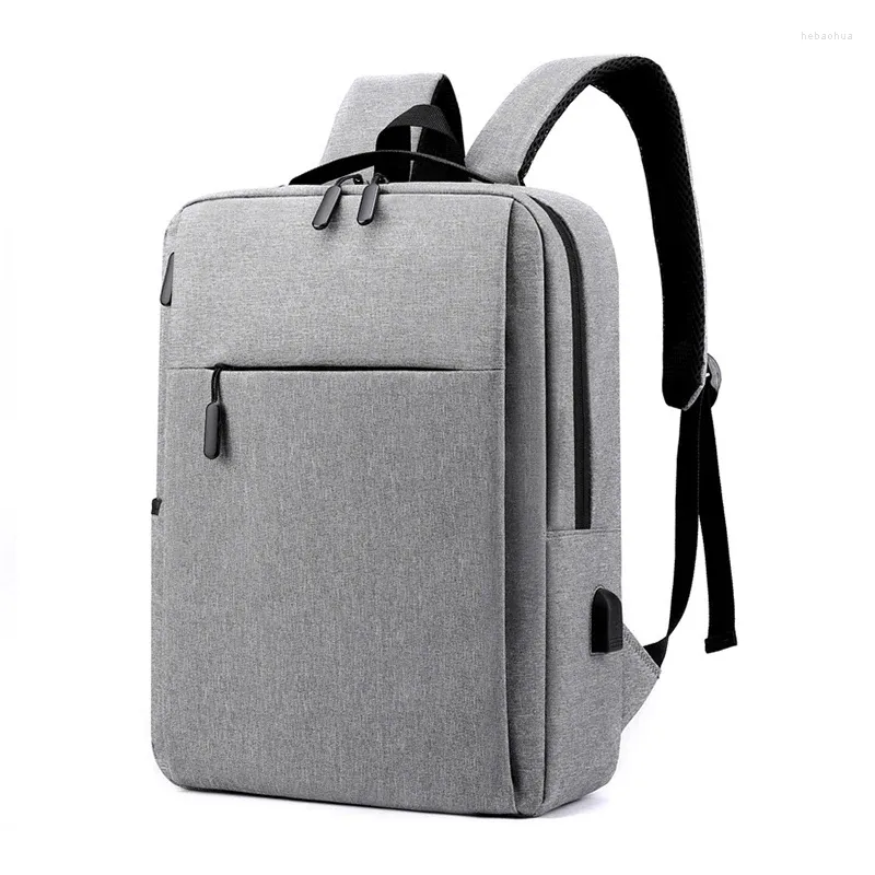 Rucksack Herren 15,6 Zoll Große Kapazität Hochwertige Business-Pendeltaschen Verschleißfeste wasserdichte Laptop-Rucksäcke mit USB-Anschluss