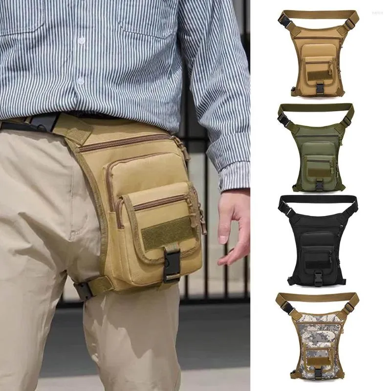 Sacos ao ar livre Cinturão da perna gota portátil ombro à prova d'água Taxa Molle Caist Fanny Pack bolsa para caminhada