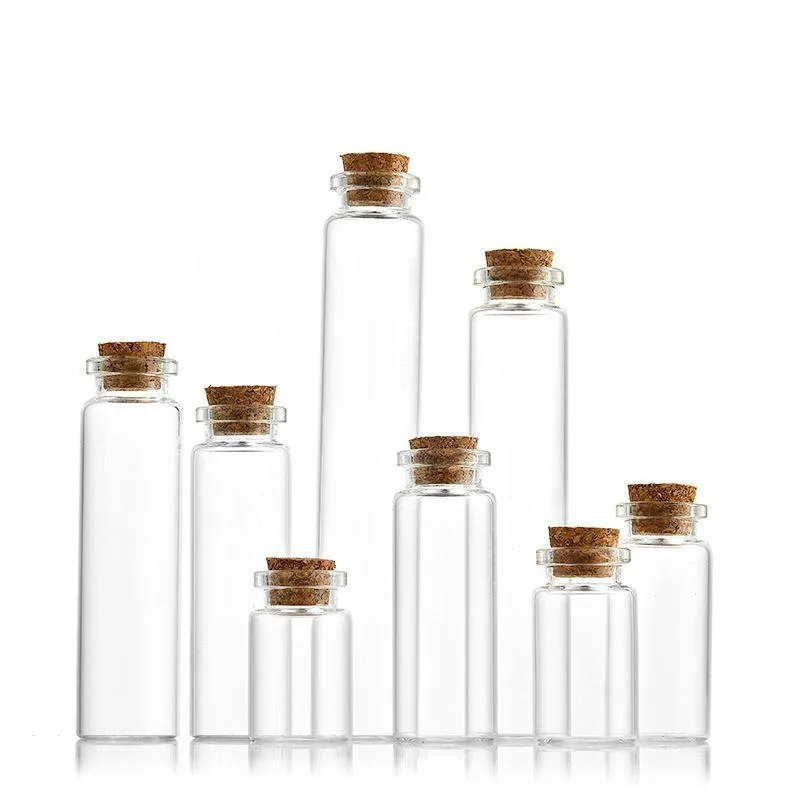 Bottiglia di vetro diametro 22 mm con tappo in sughero 6 ml 8 ml 10 ml 12 ml 17 ml 20 ml 30 ml mini fiale trasparenti che desiderano provetta Bppvi