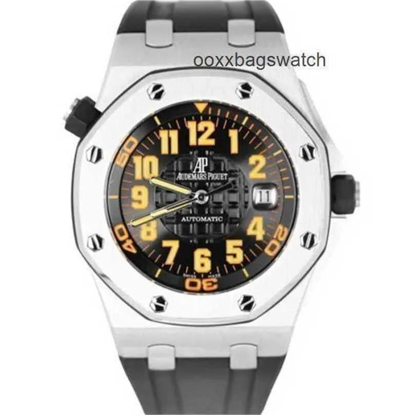 Часы швейцарского производства Ademar RoyalOak Boutique черные 44 мм 15701ST OO D002CA.01 WN-GIR4
