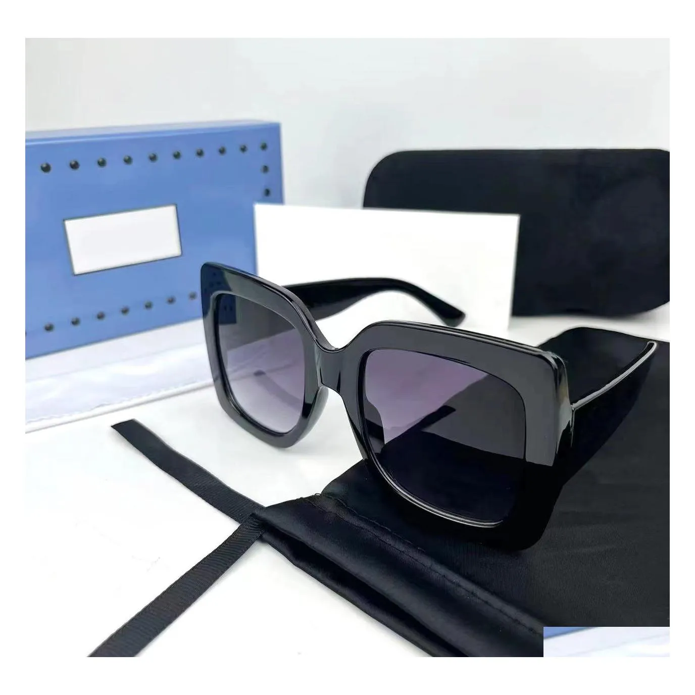 Sunglasses Fashion Designer Sunglass High Quality Women Men Glasses Womens Sun Glass Lens Unisex Drop Delivery Accessories Dhkre