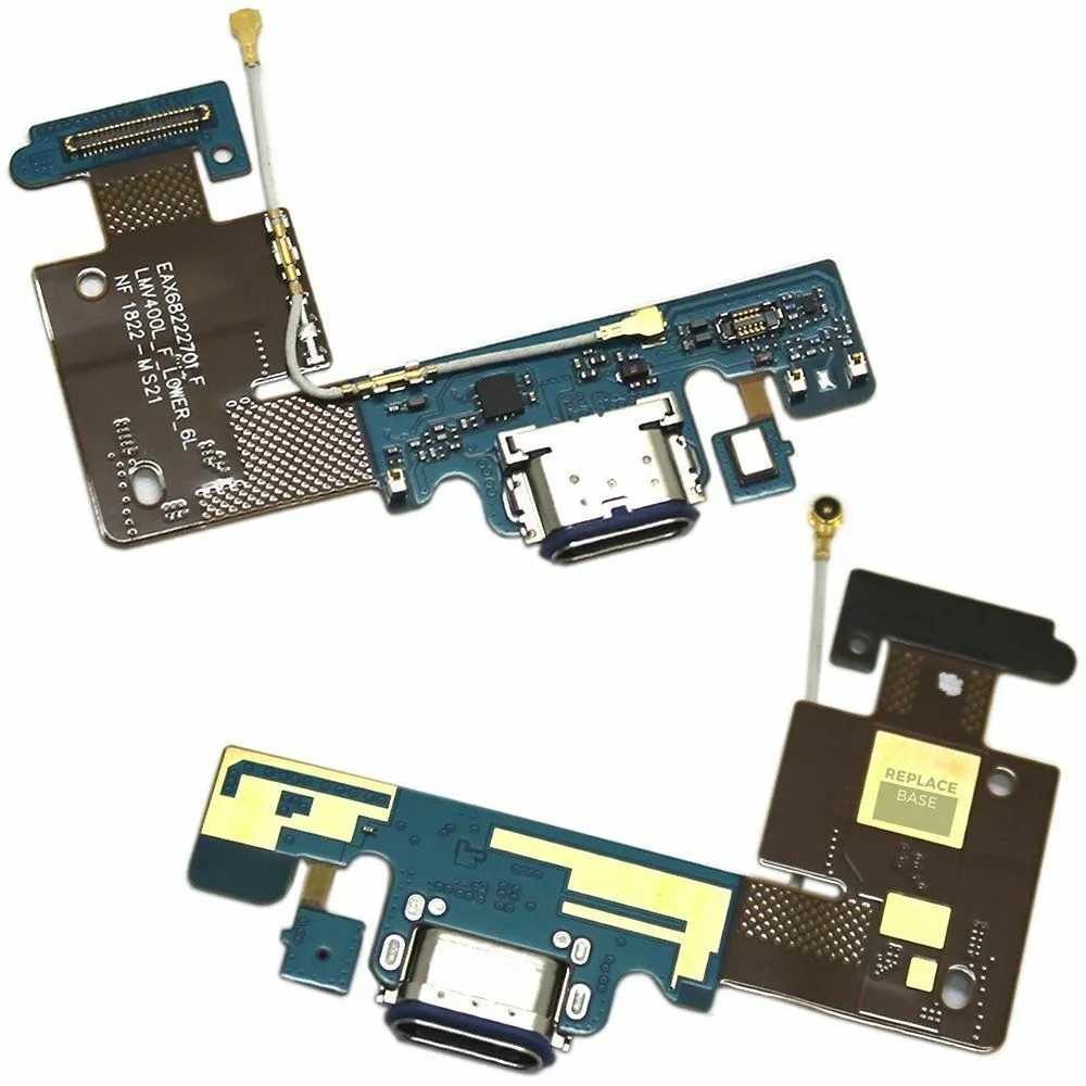 Para LG V40 ThinQ V405 V40 NA UE Dock Connector Carregador USB Porta de carregamento Microfone Cabo flexível Versão dos EUA