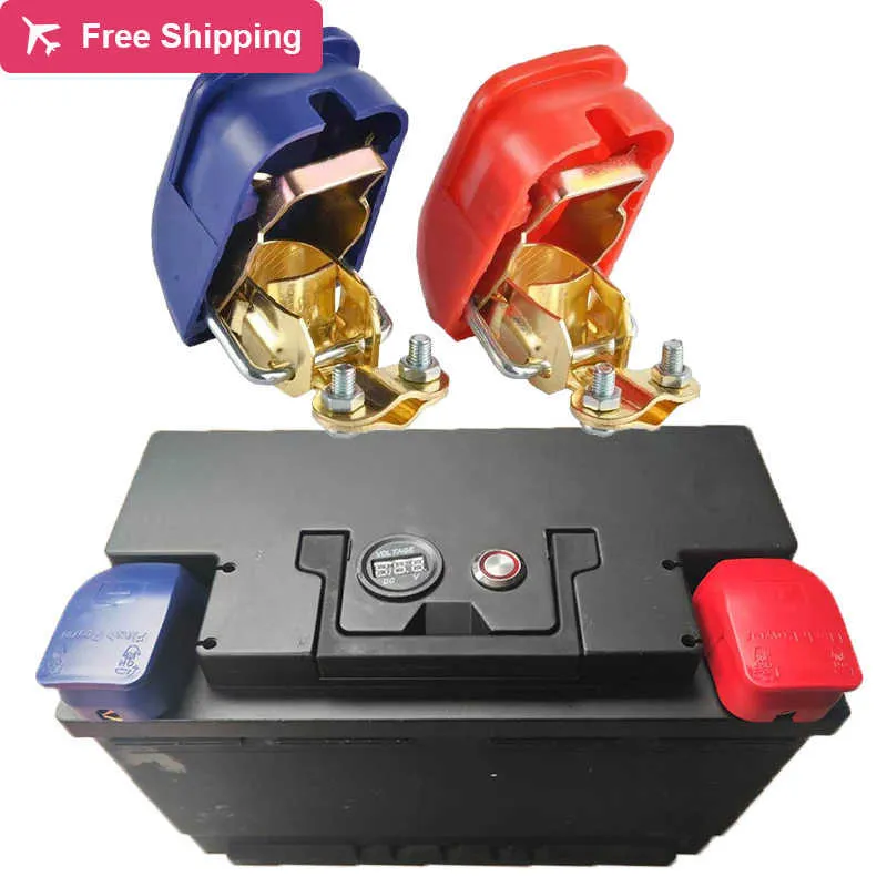 Bornes De Batterie Rapides à Clipser - Paire De Cosses ON/OFF 12V Pour Voiture, Camping-car, Van