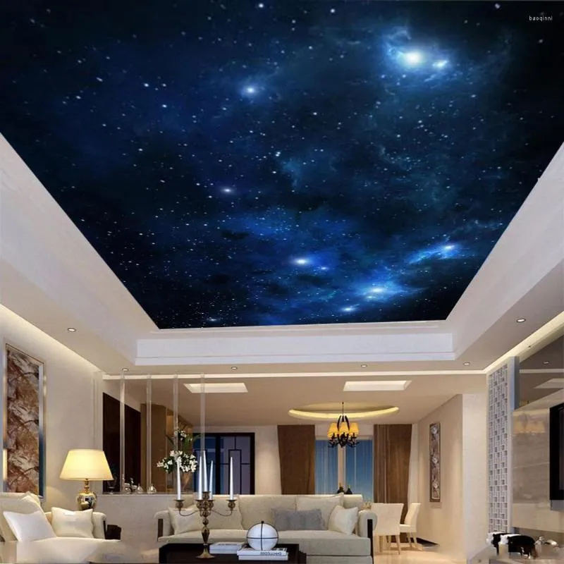 Sfondi Wall Wallpaper Stelle nel cielo notturno Personalizza la tua decorazione d'interni d'atmosfera preferita Zenith