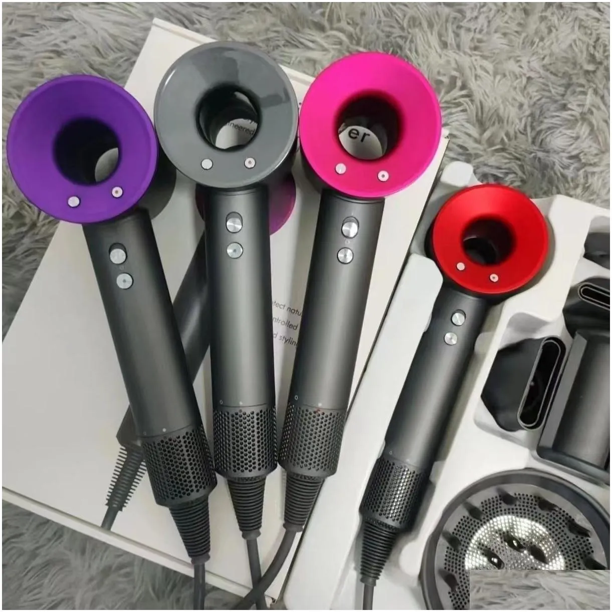 Hair dryer negative ion professional salon home styling tools hot and cold wind magnetic suction nozzle new upgrade