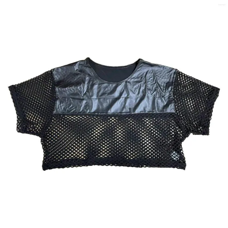 Sexy Men Crop Tops Camiseta