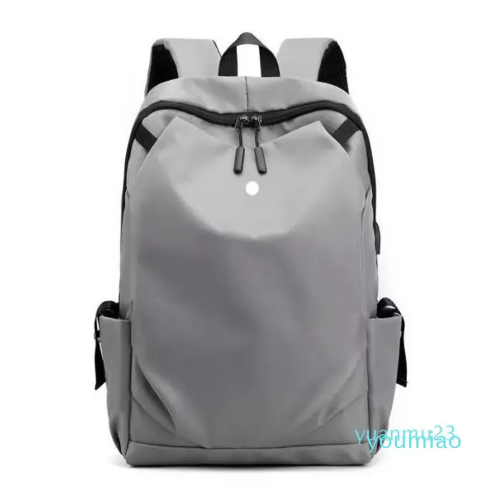 2023-LL Sac à dos Sacs de yoga Sacs à dos Voyage pour ordinateur portable Sacs de sport imperméables pour l'extérieur Adolescent École Noir Gris 23