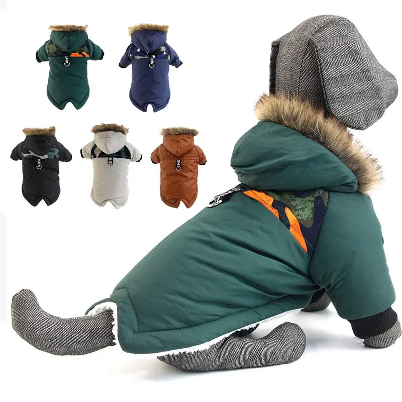 Jackets Winter Pet Dog Clothes Puppy Warm Coat Jacket Waterproof Clothing For Small Medium Dogs Thicken Costume French Bulldog Outfit