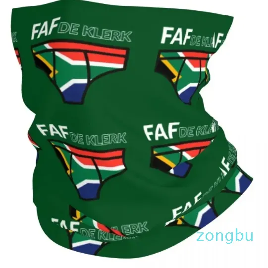 Foulards Faf De Klerk Springbok Rugby Bandana Cou Gaiter Imprimé Champion Balaclavas Wrap Écharpe Bandeau Pêche Hommes Adulte Respirant