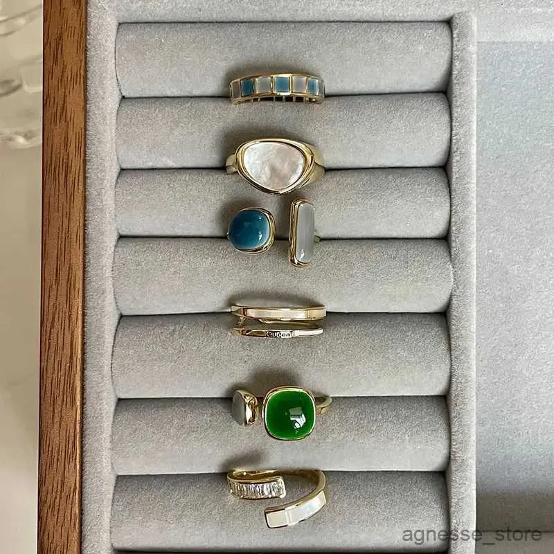 Pierścienie ślubne Ustaw nieregularne otwarte pierścienie Pierścienie palców serca dla kobiet dziewczyny słodkie fajne modne estetyczne prezenty biżuterii R231127
