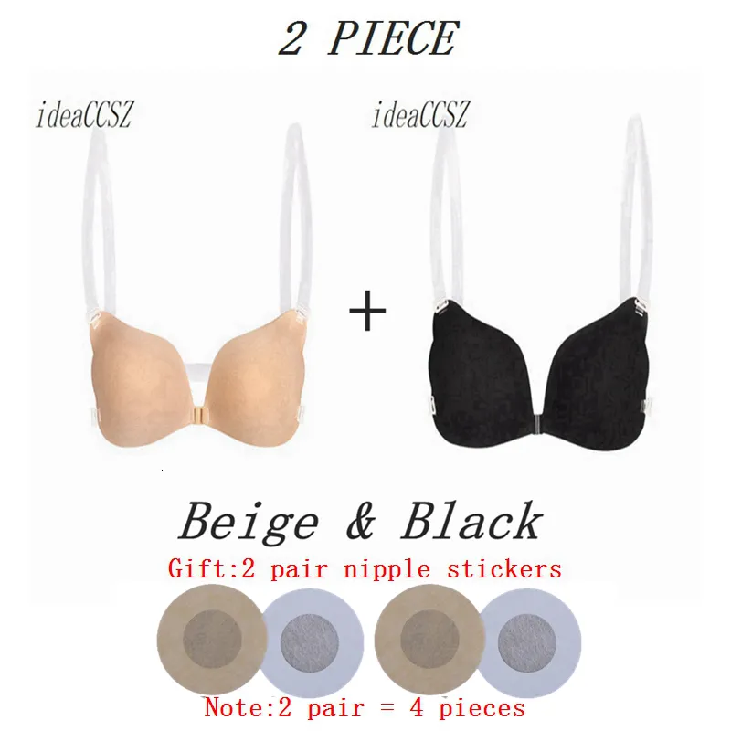 Soutien gorge bralette nubra Self Adhesive Strapless Bandage sticky bra  Silicone Push Up lace up bra Drawstring Invisible Bra