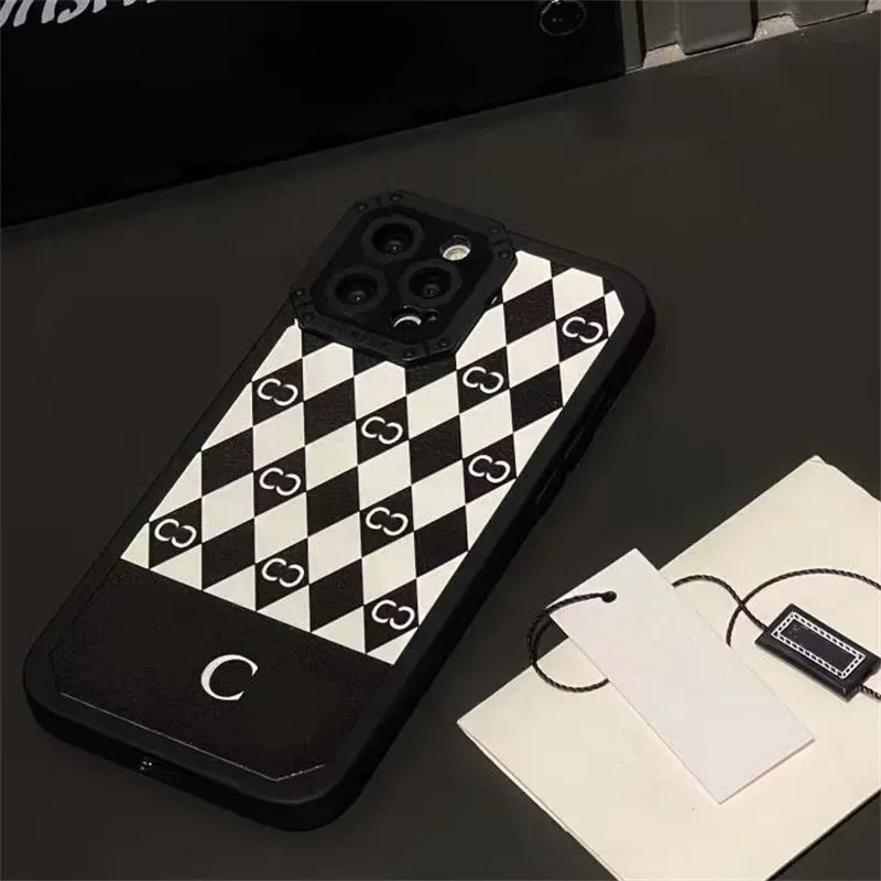 Coque de téléphone de styliste, étui souple incassable, Design en losange, pour Iphone 13 12 11 Promax Xs X Xr 78 Plus