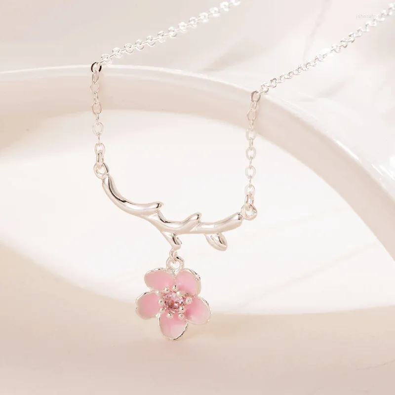 ネックレス・ペンダント Flashy Silver Pink Necklace (SILVER925) Sterling Silver Pink Pendant Necklace – all925