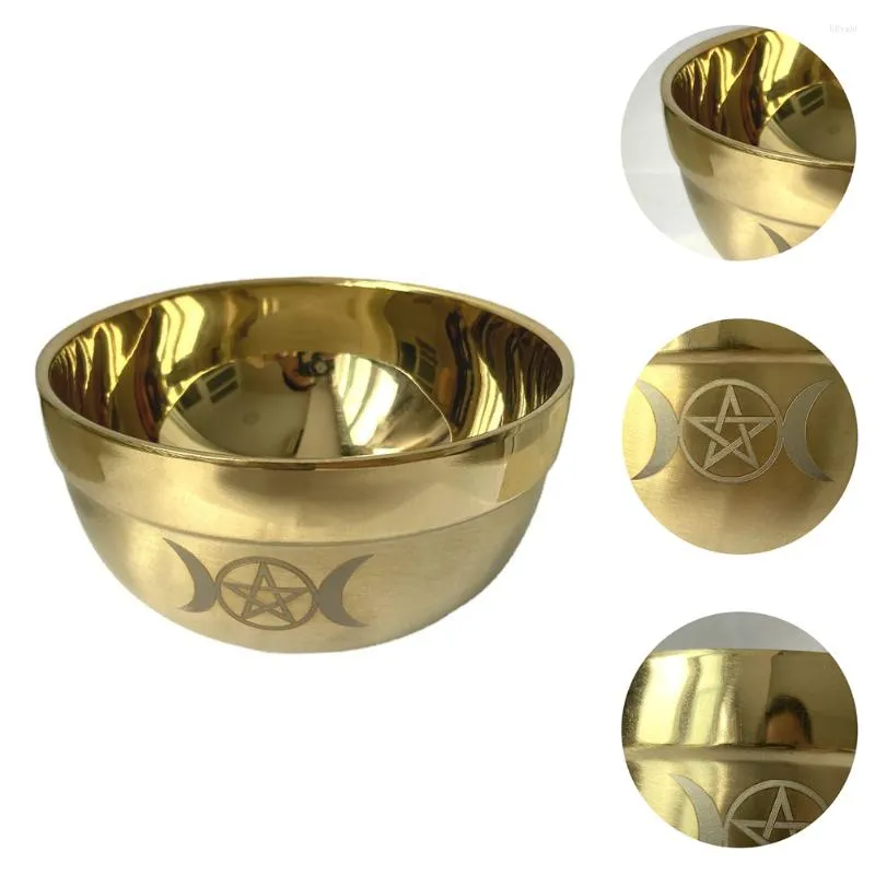 Tigelas que oferecem mãos tigela de tigela altar de altar de copo de copo de adorador de cobre Paga decoração