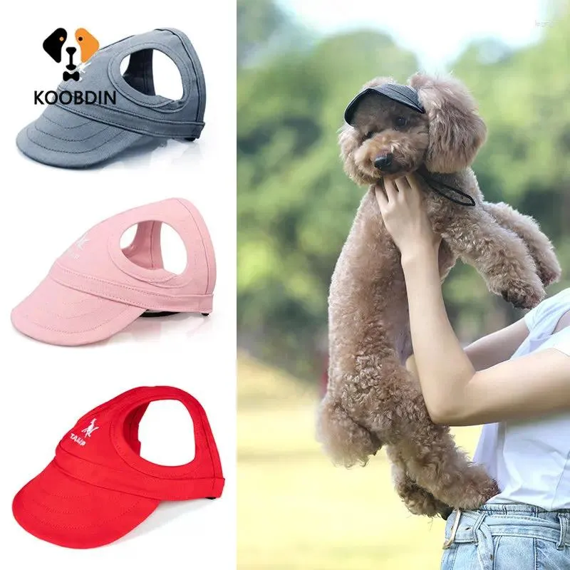 Ropa para perros Gorras para mascotas Lindos sombreros para el sol Verano Sólido Oxford Gorra Béisbol Visera Sombrero Accesorios al aire libre Protector solar Bonnet Chihuahua