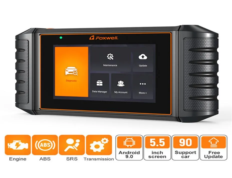 Foxwell Nt706 Obd2 сканер Abs SRS трансмиссия двигателя мультисистемный считыватель кодов Obdii инструмент сканирования автомобиля диагностика8135346