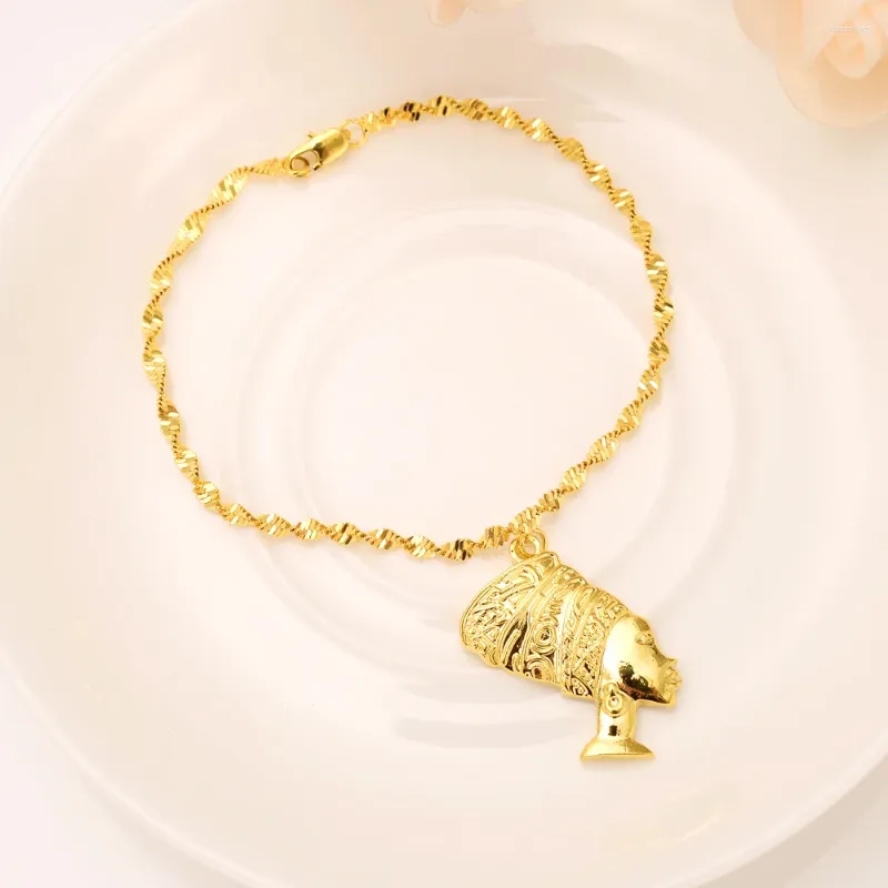 Braccialetti con ciondoli 21 cm Cz Cuore Mary Bracciale con ciondolo per donne Bambini Ragazze Catena color oro Fai da te Catene con ciondoli Gioielli Regalo Lei