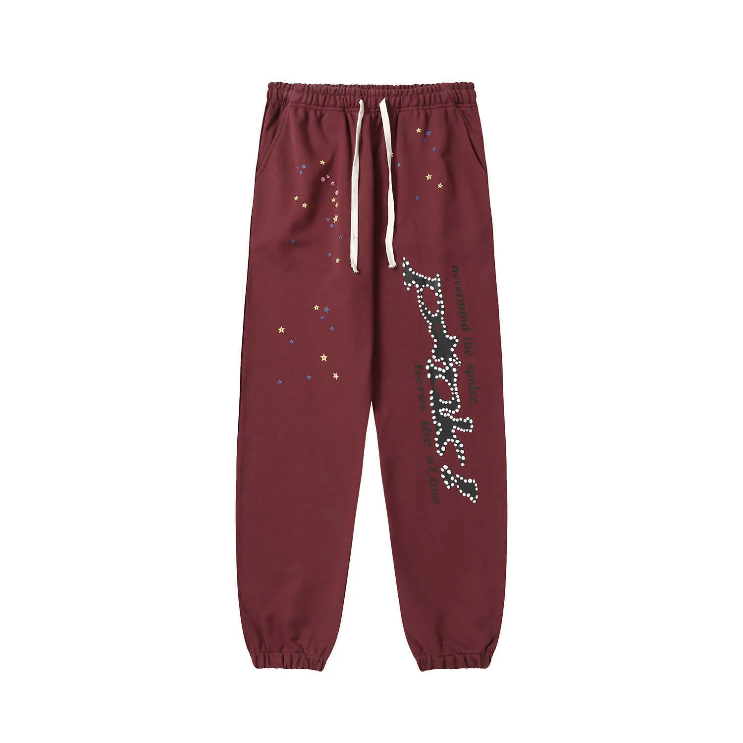 Tute Autunno/inverno Pantaloncini da uomo Nuovo 2023 Sp5der Spider Web Lettera Stampa Pantaloni casual Lotto unisex