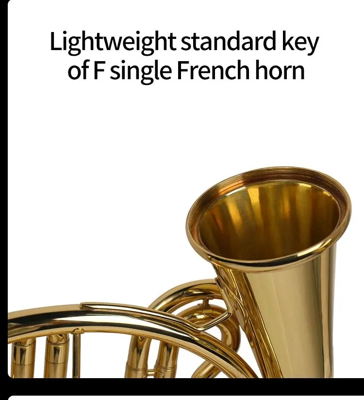 JinBao Blasinstrument Corno-m JBFH-700 Hornerner Baltopha Cor-s Single Key of Bb Brass French Horn