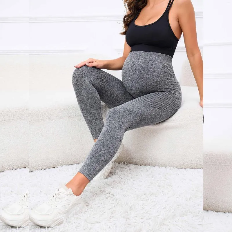Active Pants Seamless Leggings Maternity Gym Clothing High Waist Pregnancy  Skinny Clothes For Pregnant Women From 13,22 €