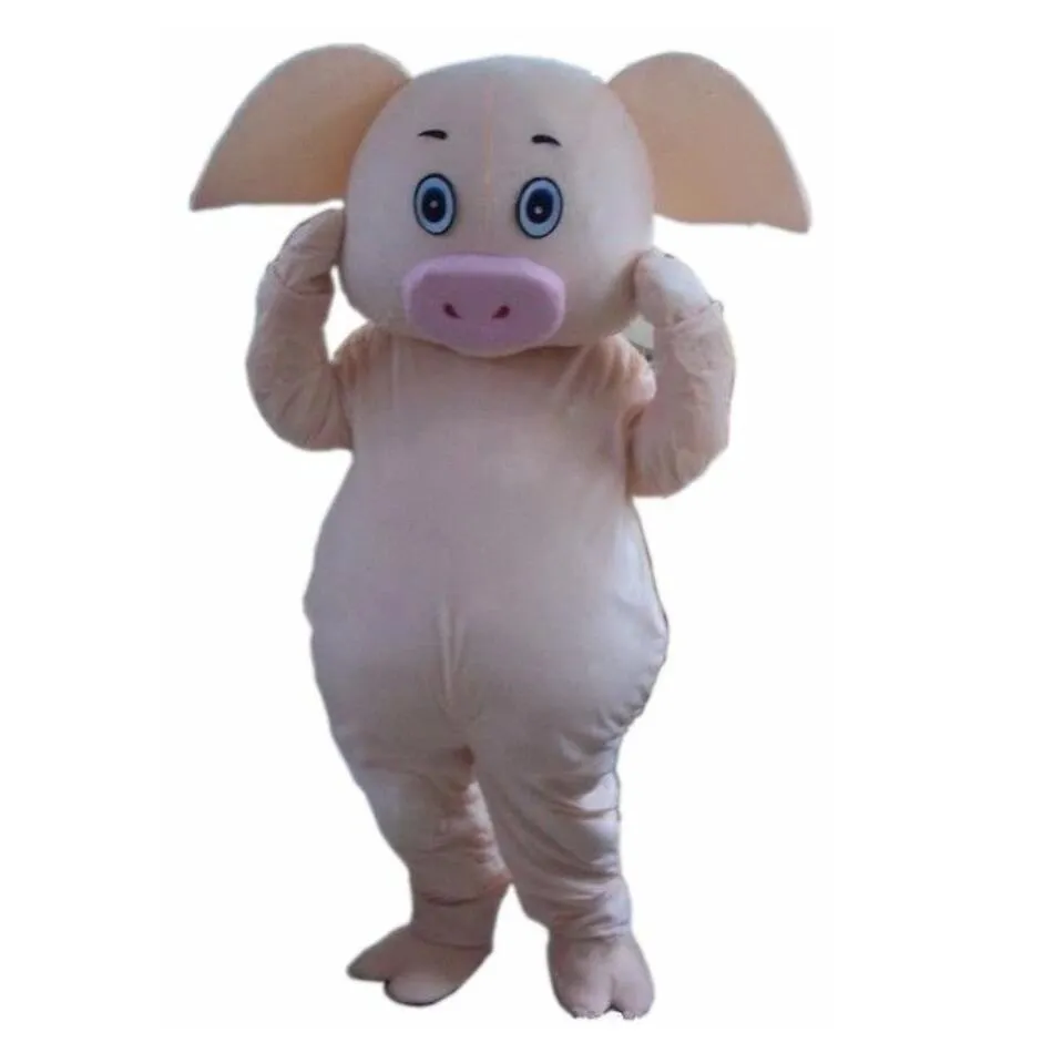 Meilleure vente belle rose cochon Animal dessin animé mascotte Costume noël déguisement Halloween mascotte Costume