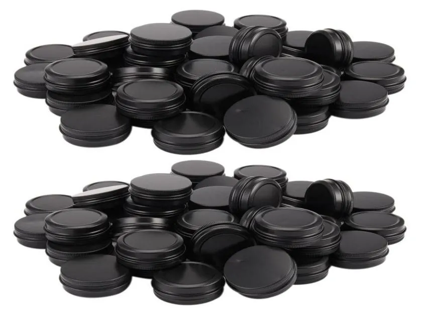 Boîtes de rangement, bacs en aluminium, 80 paquets de 1Oz 30G, conteneur métallique rond à vis, conteneurs d'échantillons cosmétiques, bougies Tins7132037