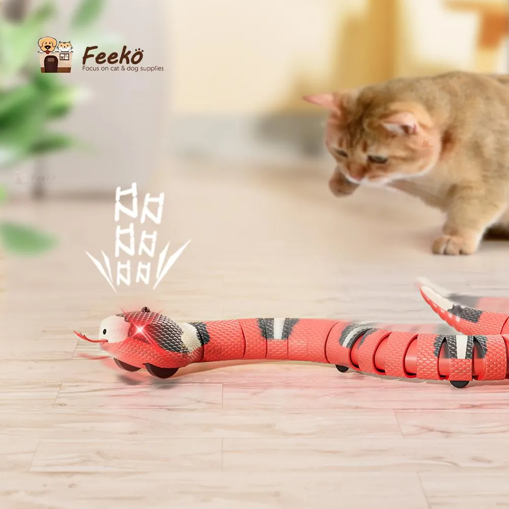 Игрушка Snake Cat Dropshipping Snake Cat Eleteronic Interactive Toys для кошек USB зарядка аксессуаров для кошек для домашних собак котенок играет игрушка