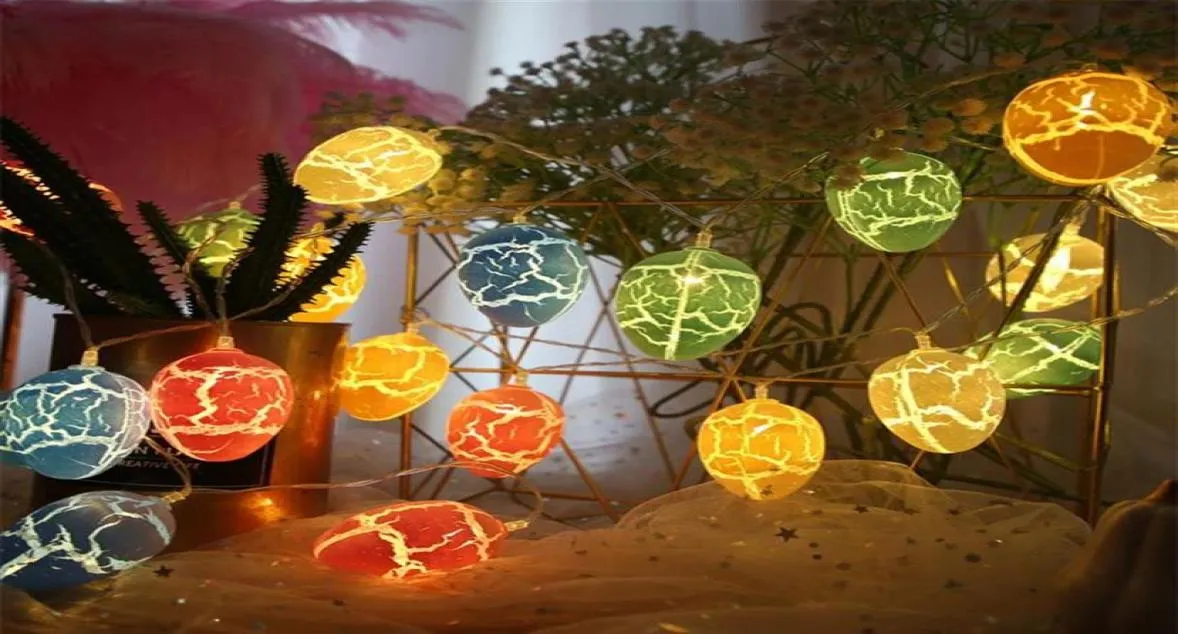 Epacket 15m Easter Egg String Lights Happy Easter Decoration Home 2022 Dekoracje imprezowe2690224U27798387053