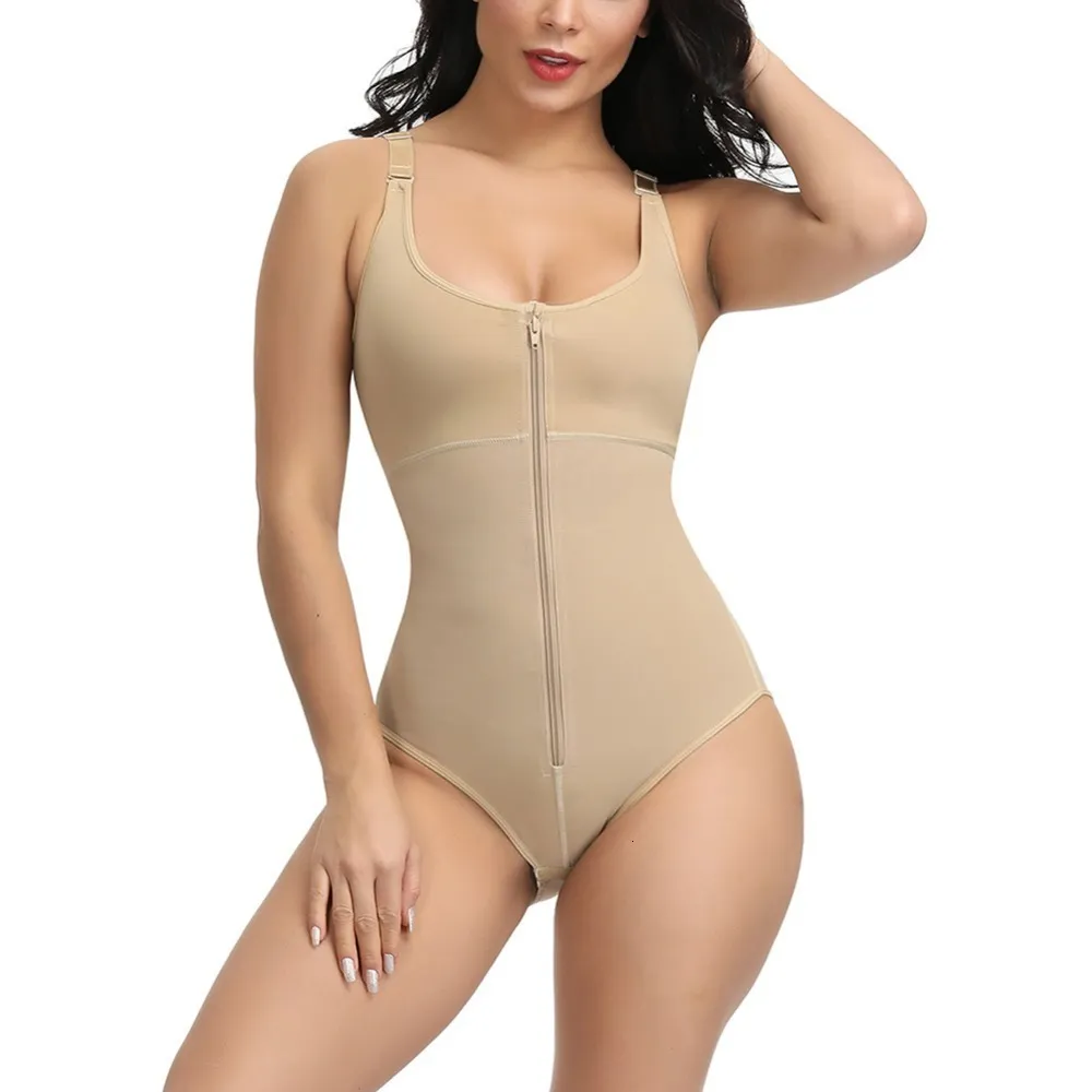 HEXIN Womens Slimming Bodysuit With Zip And Hook For Postpartum Recovery  And Body Waist She Waisted Shapewear 230427 From Landong01, $23.82