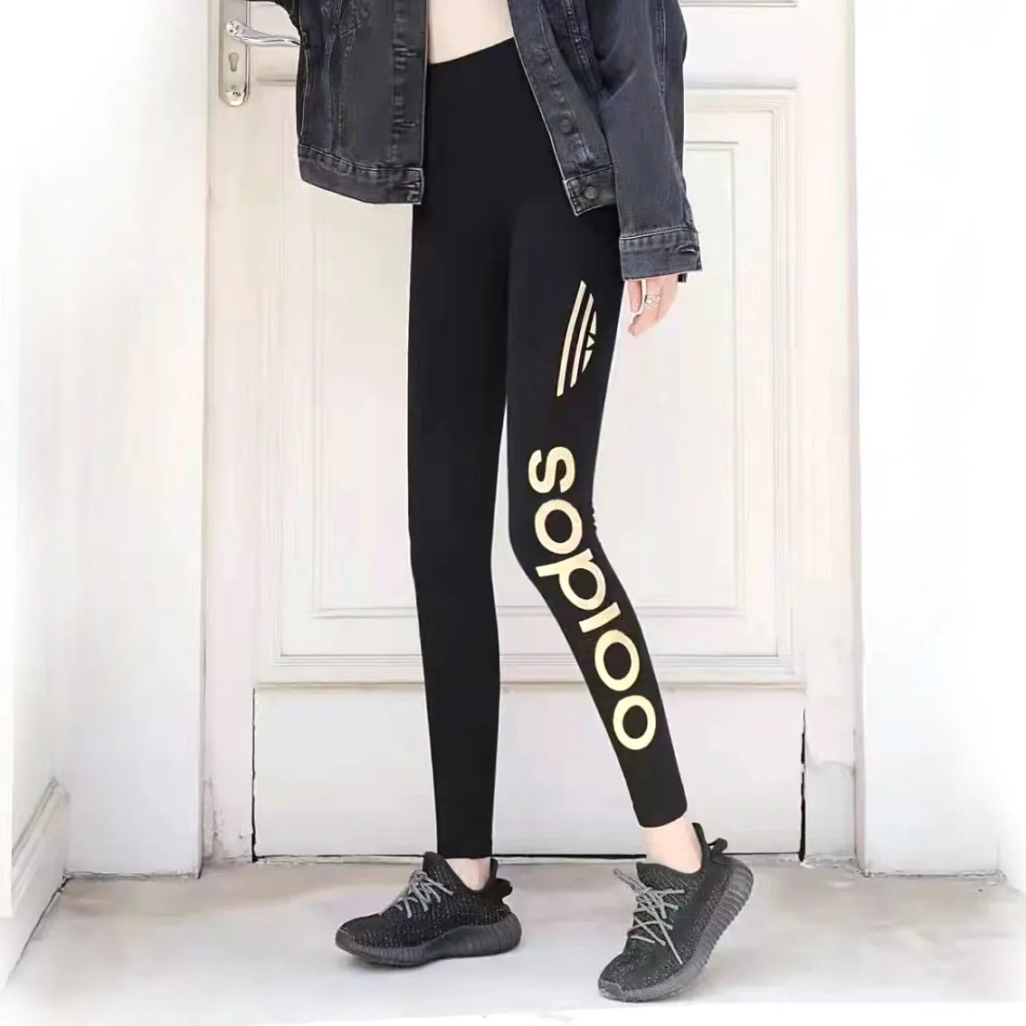 2023 Womens Quick Dry Black Yoga Shosho Leggings Stretchy Cropped Outfits  For Exercise, Running, Gym And Sports From Nmy2023, $12.07
