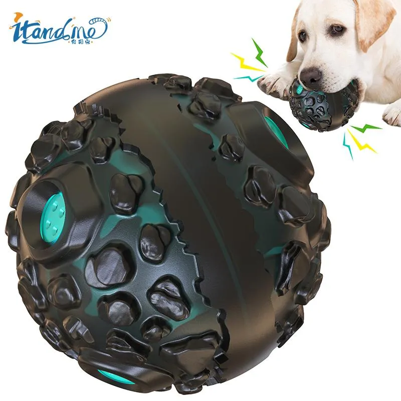 Brinquedos indestrutíveis brinquedo do cão novo design em forma de meteorito bola do cão ranger limpo dentes brinquedo durável mastigar brinquedo para cães grandes