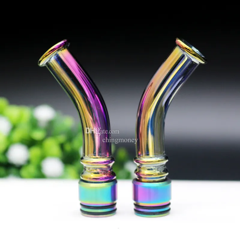 Rainbow Color 510 810 Drip Tip TFV8 TFV12 Prince Pyrex Glass Drips Tips