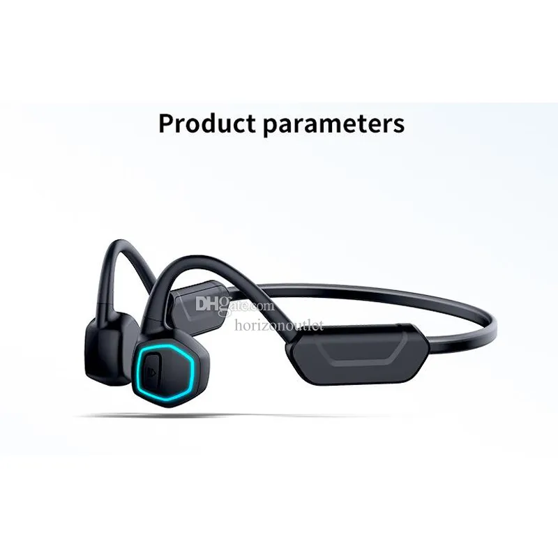 Cuffie da Nuoto a Conduzione Ossea Wireless, Auricolari Sportivi Bluetooth Senza Fili IPX8 Lettore MP3 Impermeabile con 16GB Memoria, Auricolare Stereo con Orecchio Aperto per Nuoto Corsa Red 16G