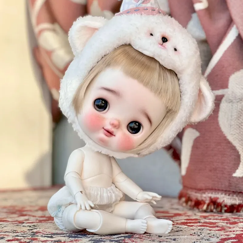 BJD 16 Small Fat Sheep Body Cute Ball Jointed Surprise Gift for Girls 2024