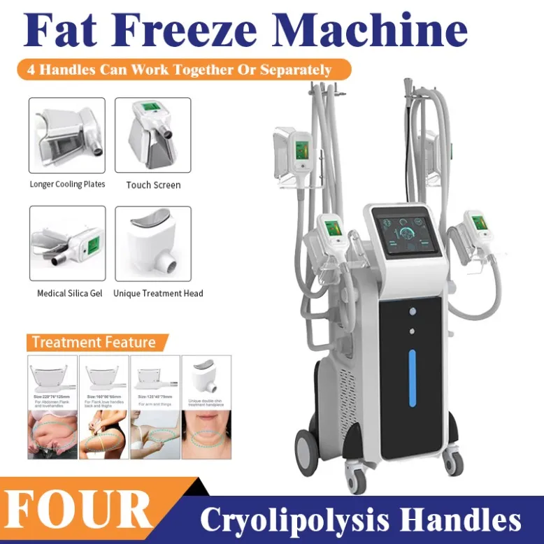 슬리밍 머신 2023 criolipolisis maquina fate freeze slim machine 홈 장치 살롱 두 개의 핸들이있는 장비 사용