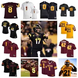 2023  State Sun Devils Football Jersey 6 En Williams 18 Montana Warren 49 Gharin Stansbury 25 Decarlos Brooks 91 Michael Matus