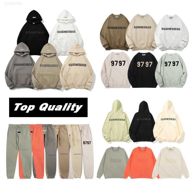 Designer Essent Hoodie Shirt Shorts for Essentialhoodies Mens Silica Gel Suit Pullover Tracksuit Tops EssentialshirtSKY7