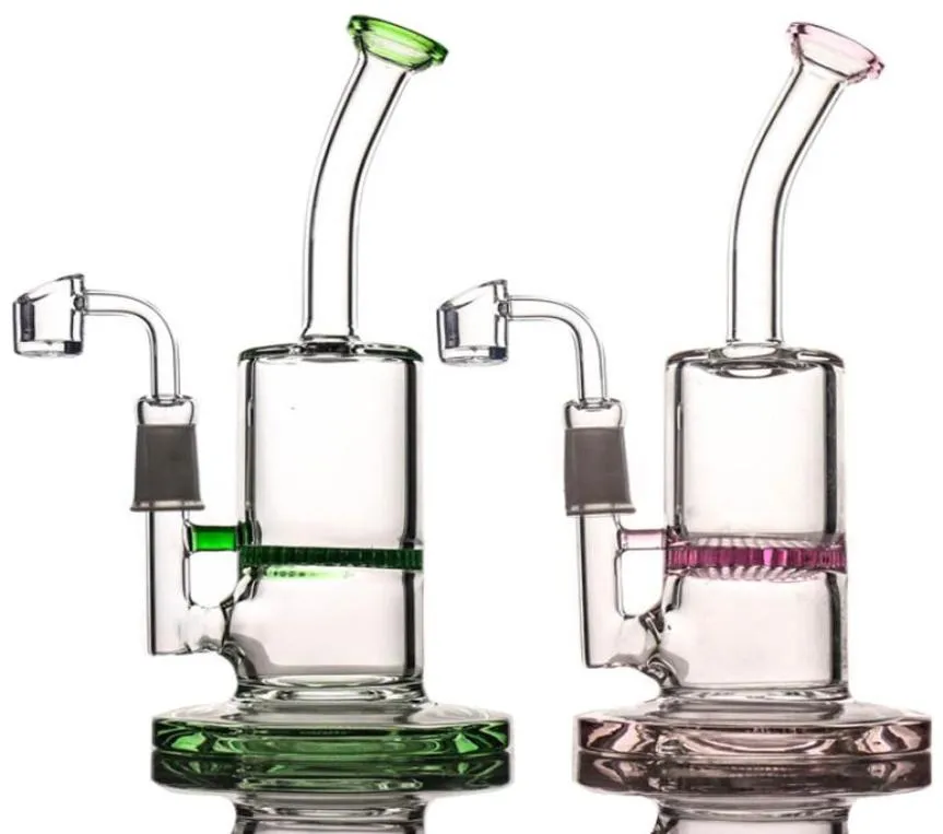 Narghilè 92quot vetro Bong tubo dell'acqua dab rig piattaforme petrolifere a nido d'ape perc cera quarzo banger tubi inebrianti bong9513271