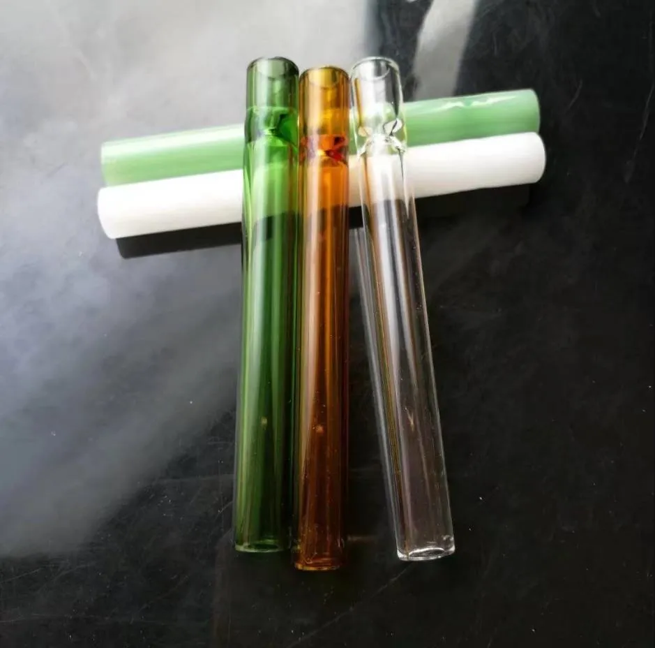 Glass Pipes Smoking Manufacture Hand-blown hookah New colored glass suction nozzle dai1logo