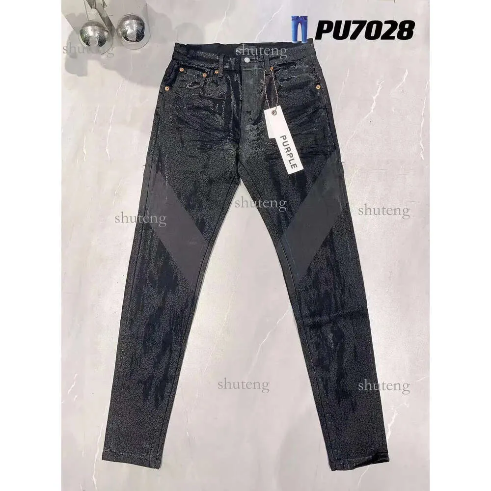 23SS Purple Denim Pantalons Hommes Jeans Designer Jean Hommes Pantalons Noirs Haut de Gamme Qualité Droite Design Rétro Streetwear Casual 465 3