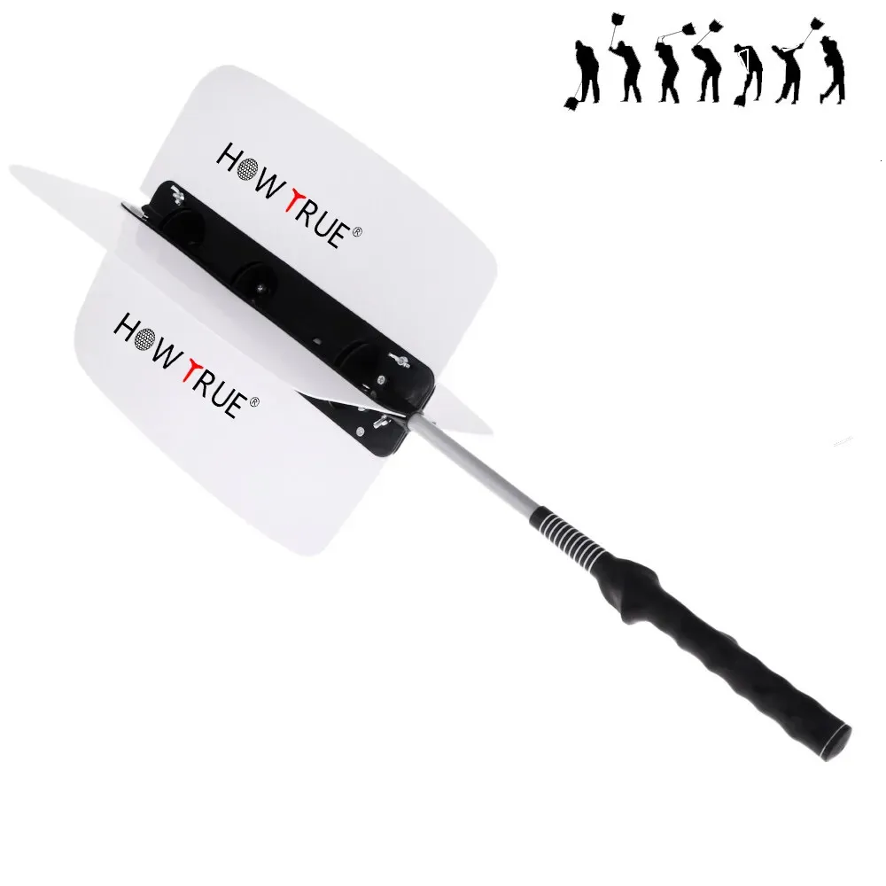 Andere golfproducten Golftrainingshulpmiddelen Golf Pinwheel Swing Trainer Fan Power Snelheid Oefentraining Griphulp Verwijderbare golfaccessoires 231124