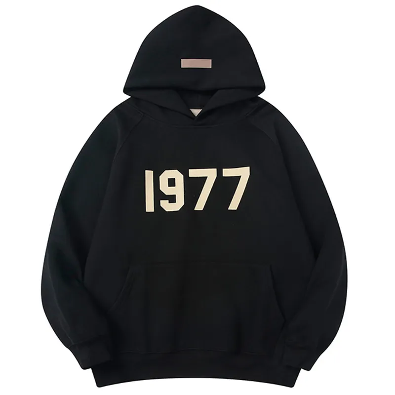 Designer Hoodie Top Quality FOG Essentials 1977 Hoodie Mens Sweatshirt  Womens Pullover Hip Hop Tracksuits Oversized Jumper Warm Hoody Highend  Ladys