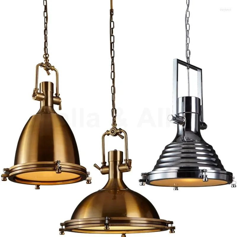 Pendelleuchten Nordic Living Room Dining Bar American Country Retro Industrial Wind Loft Creative Iron Chandelier Bekleidungsgeschäft