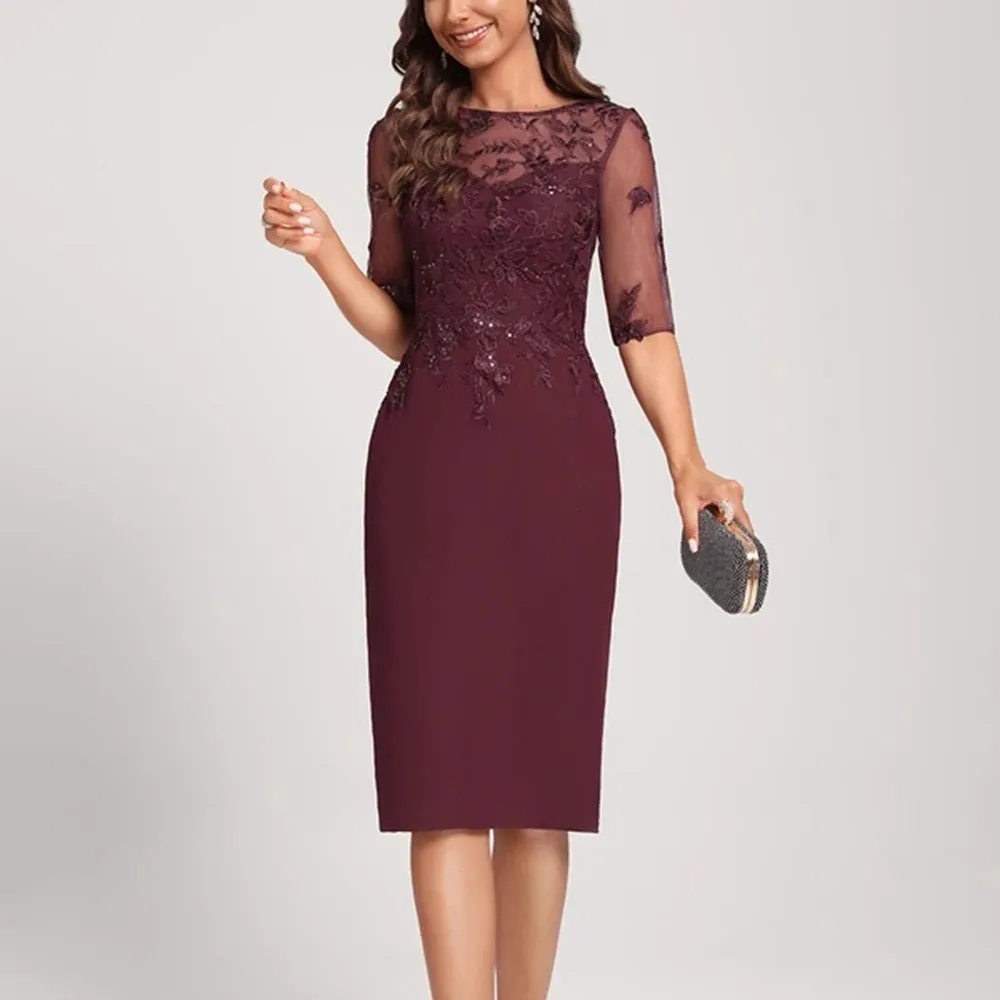 Elegant Lace Sheath Dress: Scoop Neck, Knee-Length - Perfect for Wedding  Guests & Mothers of the Bride! Shop Now! from Dhgate Mother's Dresses -  price 90.46