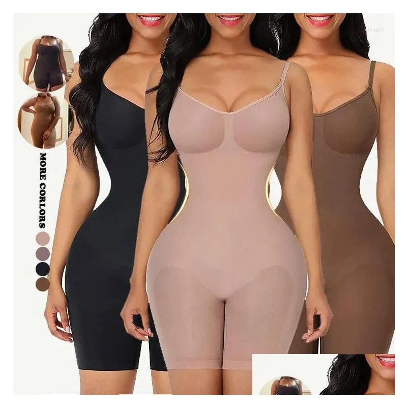 Kvinnors formare Kvinnor BodyShaper Knee High Compression Postpartum Använd Slimming Sheath Fajas Colombianas Bbl Post Op Suppliess Otpgf