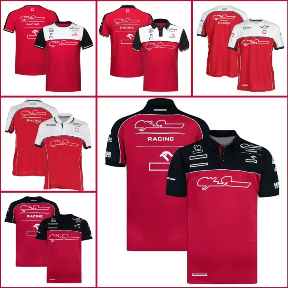 2021 Team Uniform F1 Racing Uniform Team Clothes Formel One T-shirt Kortärmad mäns poloskjorta Anpassning