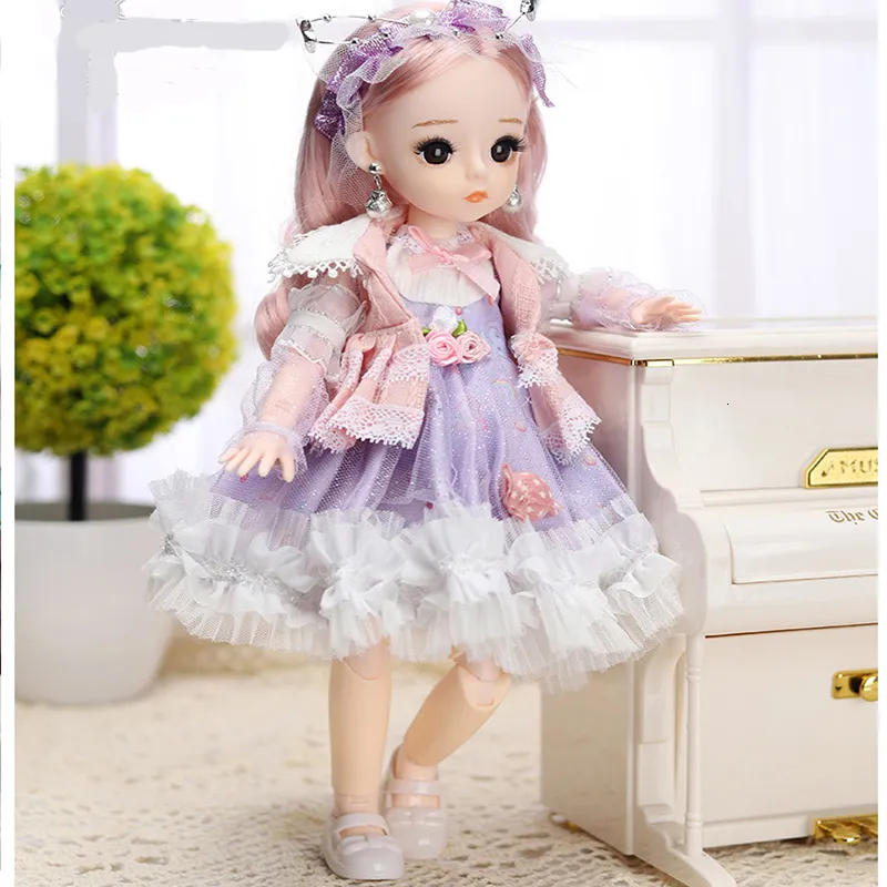 Dolls Fashion Dress Bjd 30CM 18 Giunti mobili con abito fresco Regali fai da te per ragazza Bellezza fatta a mano BJD Toy 230427