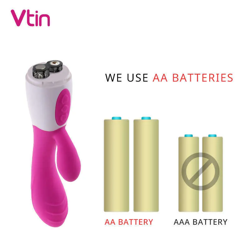 Wibratory 30 Tryby dla kobiet Got Królik Dildo Podgrzewanie wibratorów USB i AA Battery Vagina Massager Sex Toys 1120
